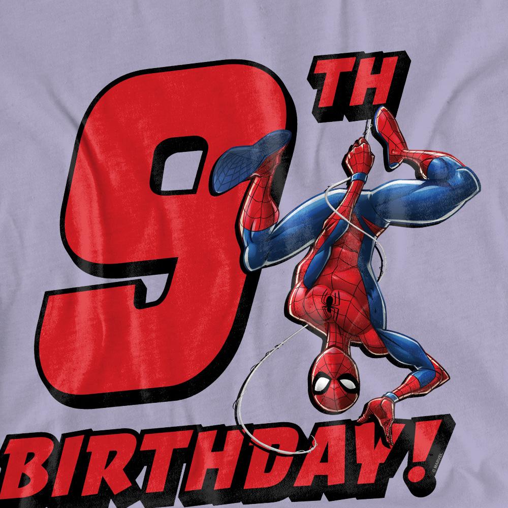Lavender - Side - Spider-Man Womens-Ladies Deck The Walls T-Shirt