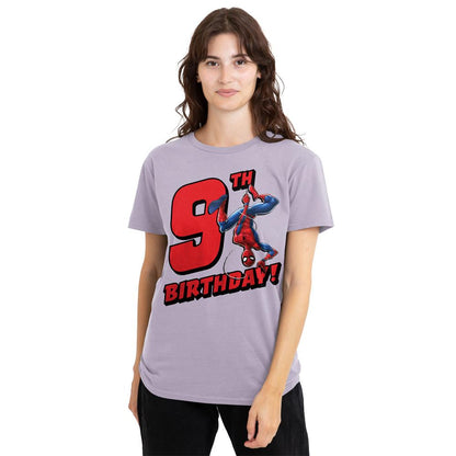 Lavender - Lifestyle - Spider-Man Womens-Ladies Deck The Walls T-Shirt