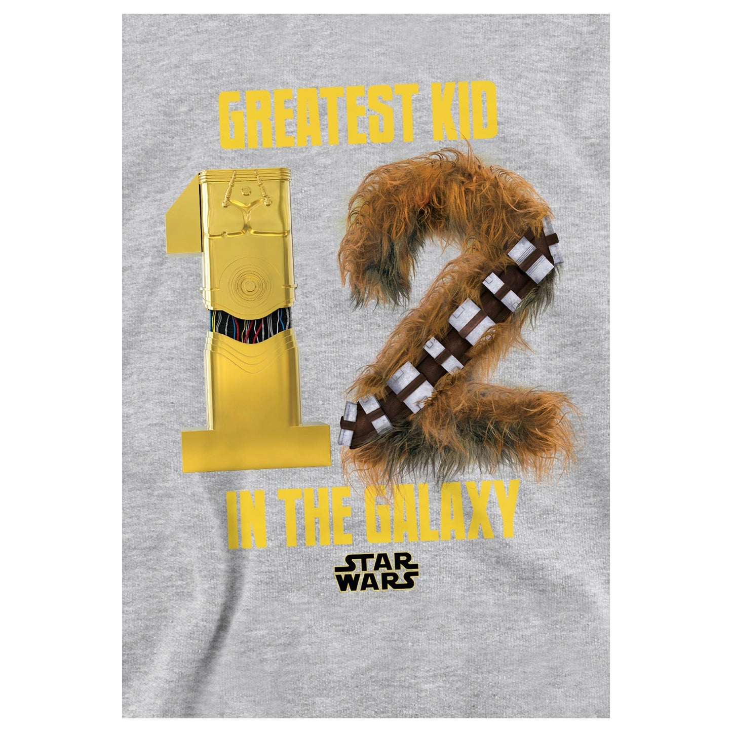 Athletic Heather - Side - Star Wars Childrens-Kids Greatest Kid Heather Hoodie