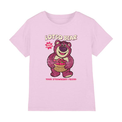 Light Pink - Front - Toy Story Childrens-Kids Strawberry Friend Lotso T-Shirt