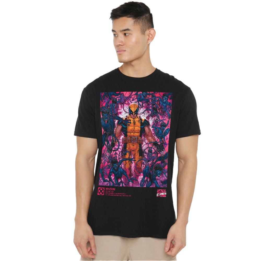 Black - Lifestyle - Marvel Unisex Adult Wolverine Nightcrawler T-Shirt
