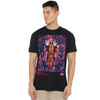 Black - Lifestyle - Marvel Unisex Adult Wolverine Nightcrawler T-Shirt