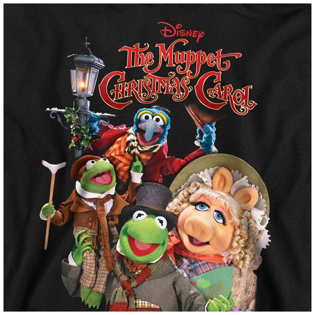 Black - Side - The Muppets Christmas Carol Unisex Adult Sweatshirt