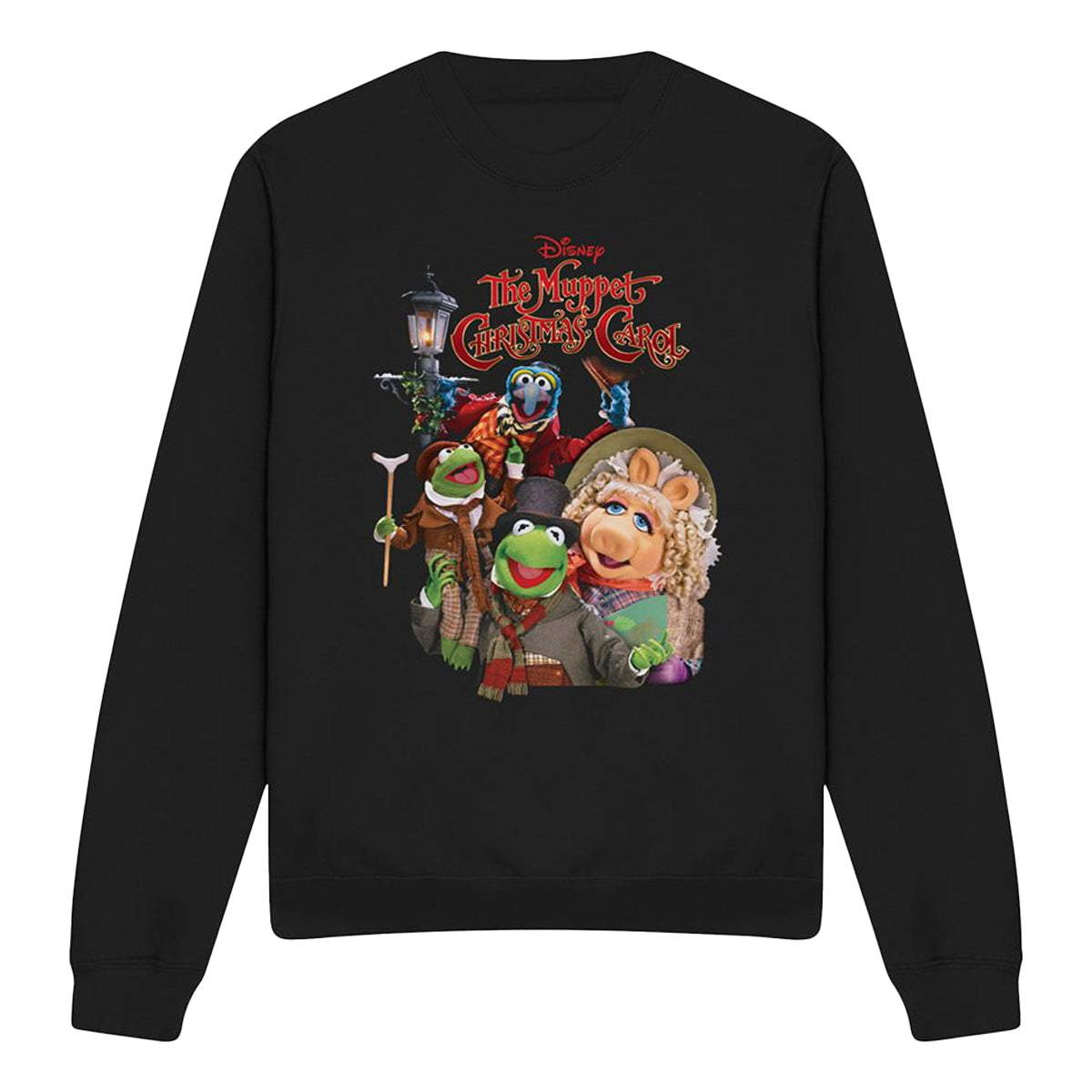 Black - Front - The Muppets Christmas Carol Unisex Adult Sweatshirt