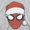 Athletic - Back - Spider-Man Unisex Adult Santa Hat Heather Christmas Sweatshirt