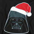 Black - Back - Star Wars Unisex Adult Darth Vader Santa Hat Christmas Sweatshirt