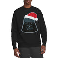 Black - Lifestyle - Star Wars Unisex Adult Darth Vader Santa Hat Christmas Sweatshirt