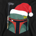 Black - Back - Star Wars Unisex Adult Boba Fett Santa Hat Christmas Sweatshirt