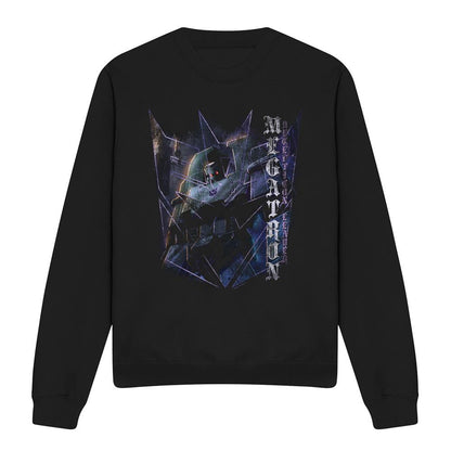 Black - Front - Transformers Unisex Adult Generations Villainous Megatron Comic Cover Sweatshirt