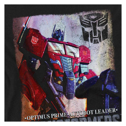 Black - Side - Transformers Unisex Adult Generations Optimus Prime Comic Cover Long-Sleeved T-Shirt