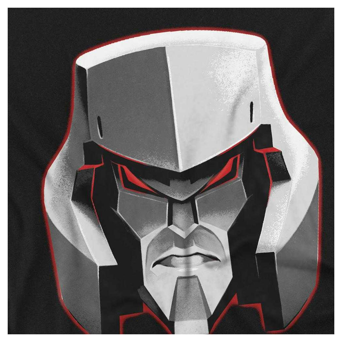 Black - Side - Transformers Unisex Adult Generations Megatron Face Long-Sleeved T-Shirt