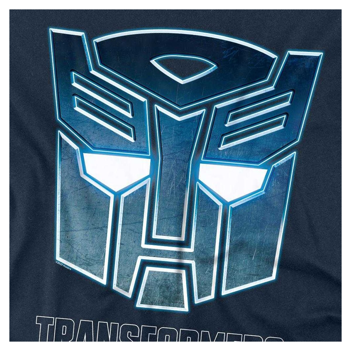 Navy - Side - Star Wars Unisex Adult Generations Steel Autobots Icon Logo Long-Sleeved T-Shirt