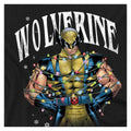 Black - Side - Wolverine Unisex Adult Merry Xmas Bub! Long-Sleeved T-Shirt