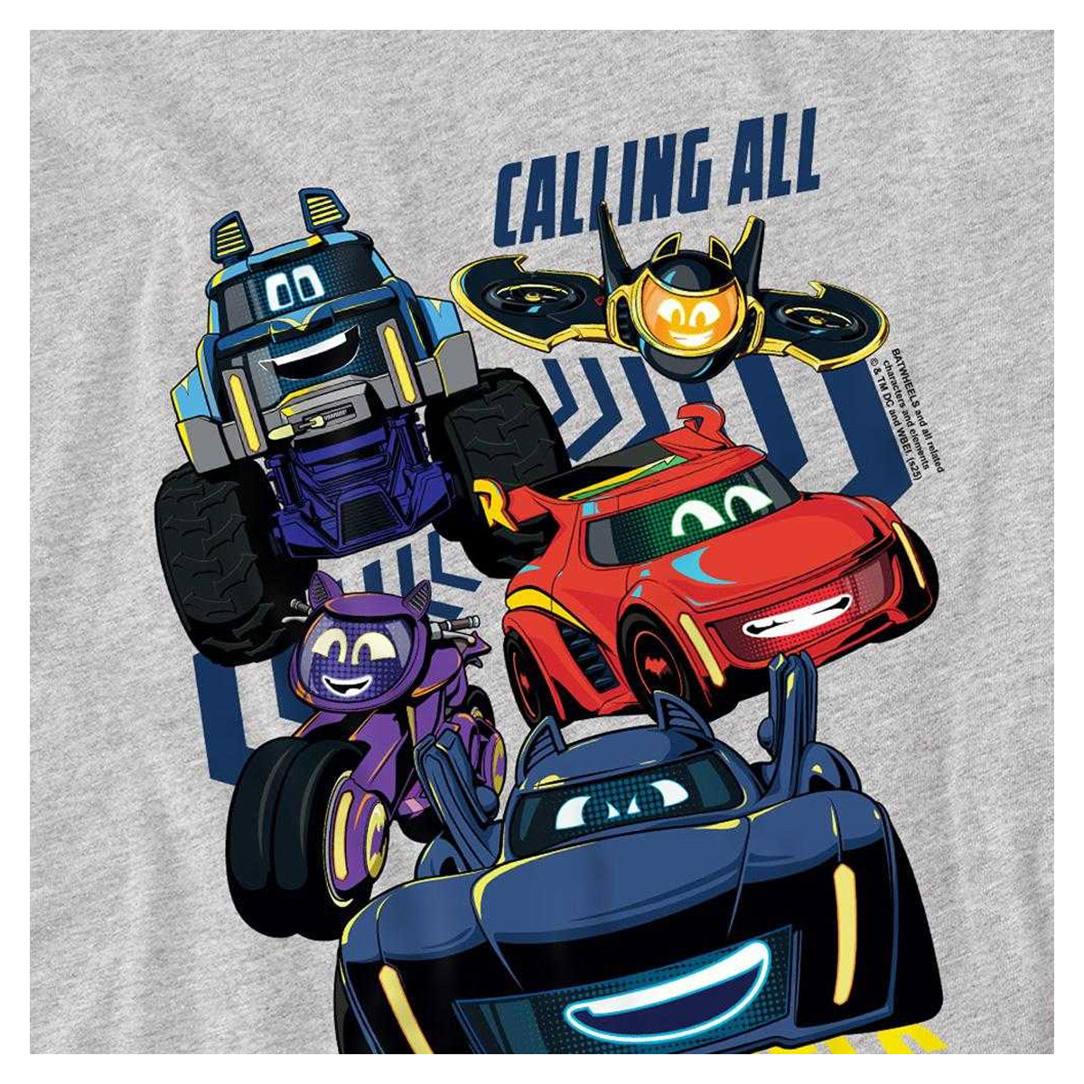 Athletic - Side - Batwheels Childrens-Kids Calling All Heather T-Shirt