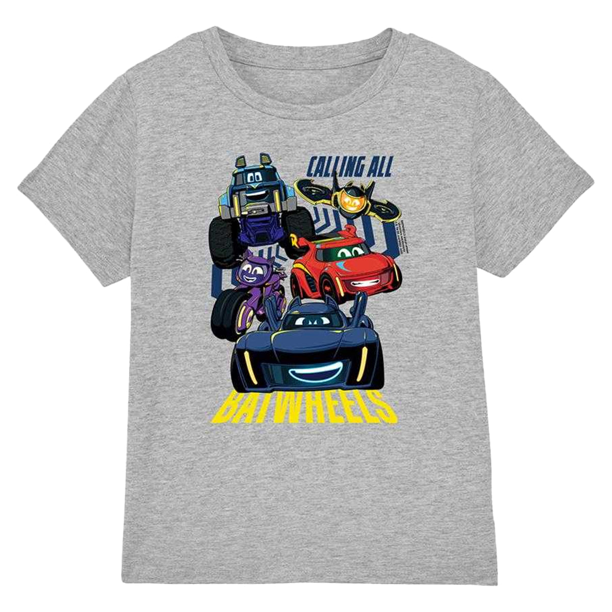 Athletic - Front - Batwheels Childrens-Kids Calling All Heather T-Shirt