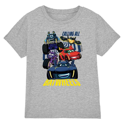 Athletic - Front - Batwheels Childrens-Kids Calling All Heather T-Shirt