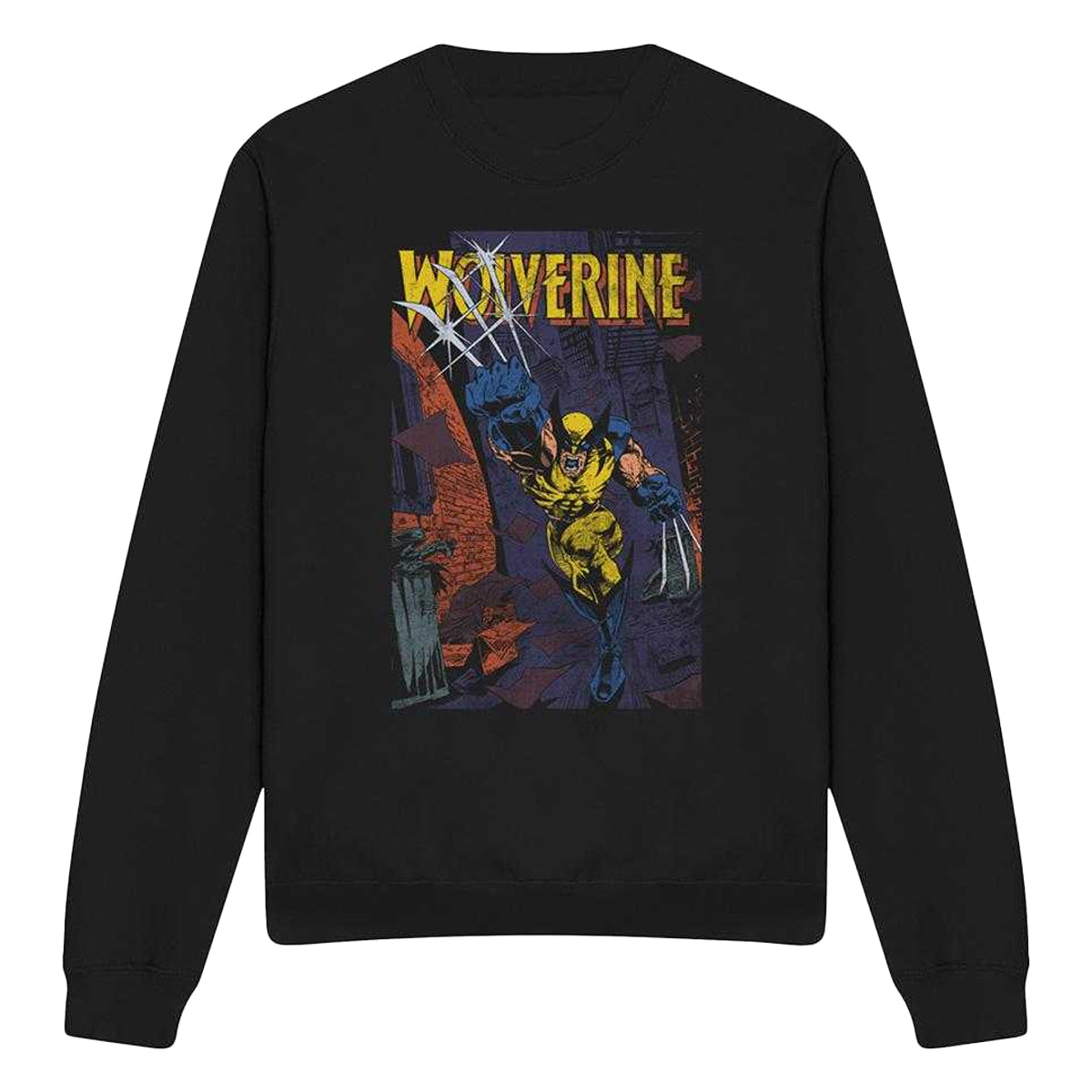 Black - Front - Wolverine Unisex Adult Backstreet Strike Sweatshirt