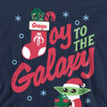 Navy - Side - Star Wars: The Mandalorian Unisex Adult Joy To The Galaxy Grogu Christmas Sweatshirt
