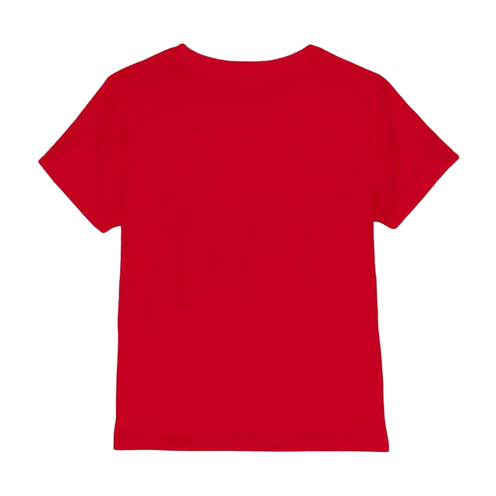Red - Back - Disney Childrens-Kids Pluto Santa Hat Christmas T-Shirt