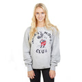 Sports Grey - Side - Disney Womens-Ladies Mickey Mouse Club Crew Neck Sweatshirt