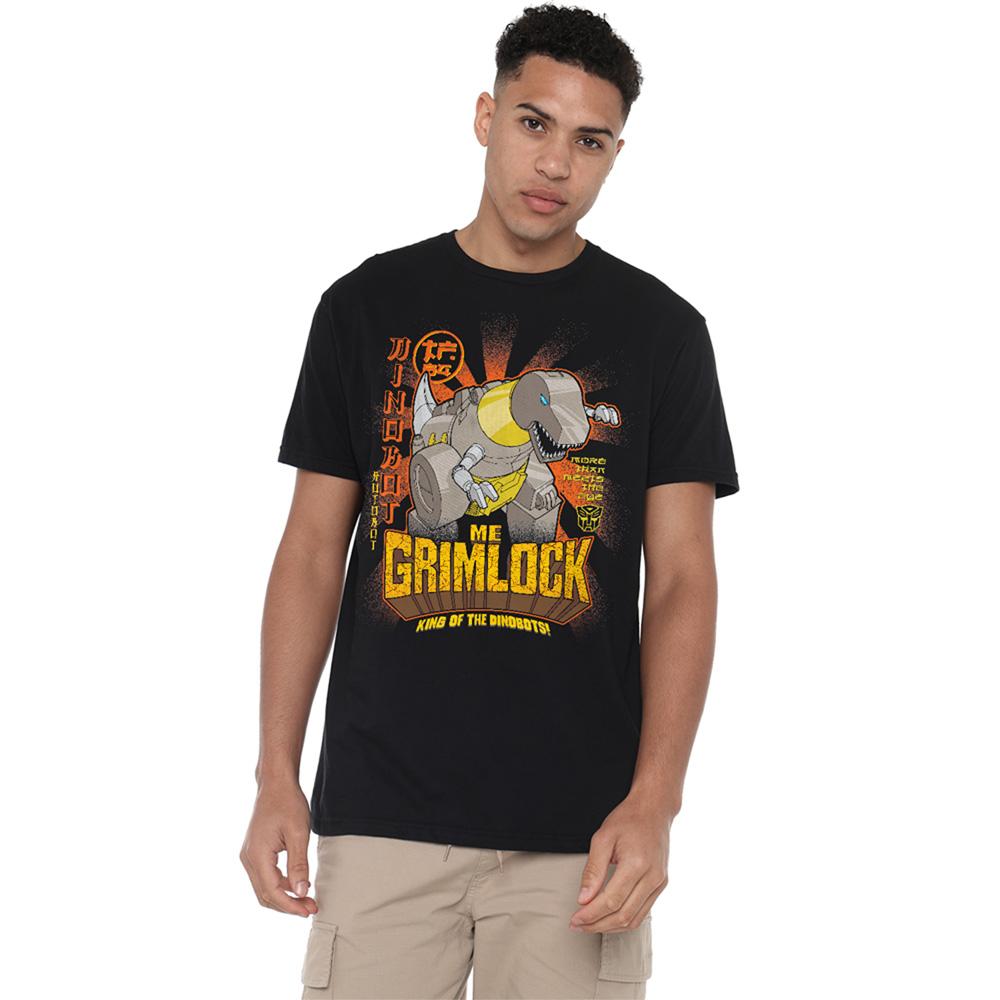 Black - Lifestyle - Transformers Unisex Adult Generations Me Grimlock King Of The Dinobots T-Shirt