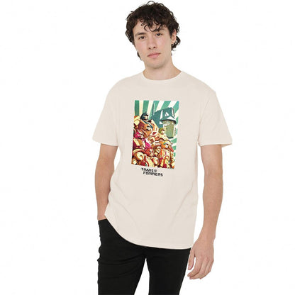 Natural - Lifestyle - Transformers Unisex Adult Autobots Assemble T-Shirt