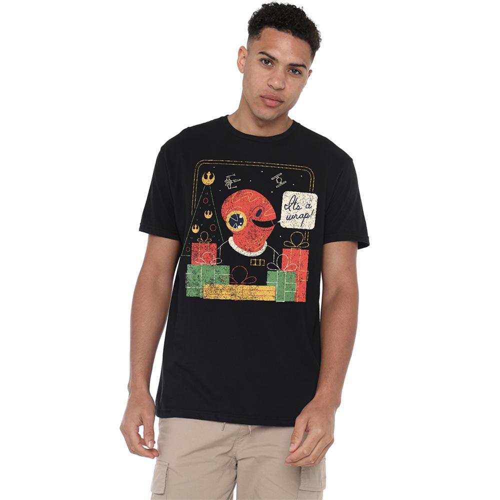 Black - Lifestyle - Star Wars Unisex Adult Wrap Trap Admiral Ackbar Retro Christmas T-Shirt