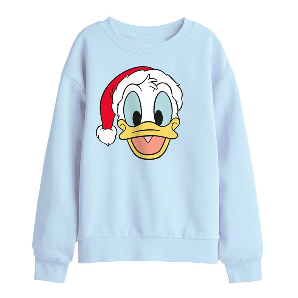 Light Blue - Front - Disney Childrens-Kids Donald Duck Christmas Sweatshirt