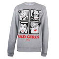 Sports Grey - Front - Disney Womens-Ladies Bad Girls Crew Neck Sweatshirt