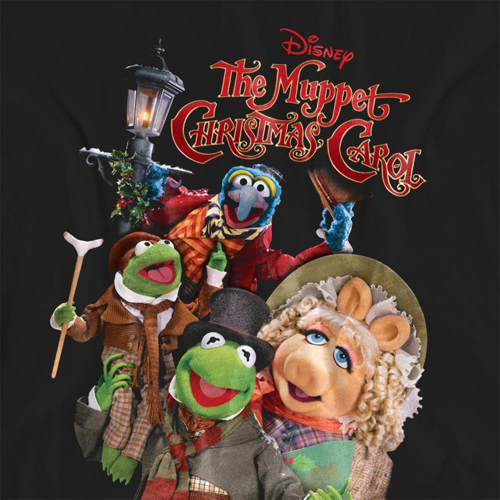 Black - Side - The Muppets Christmas Carol Womens-Ladies Poster T-Shirt