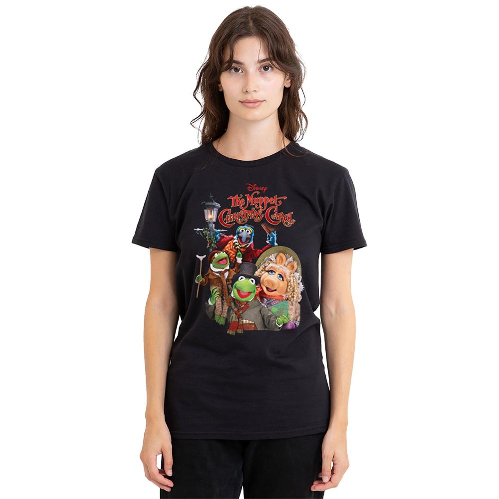 Black - Lifestyle - The Muppets Christmas Carol Womens-Ladies Poster T-Shirt