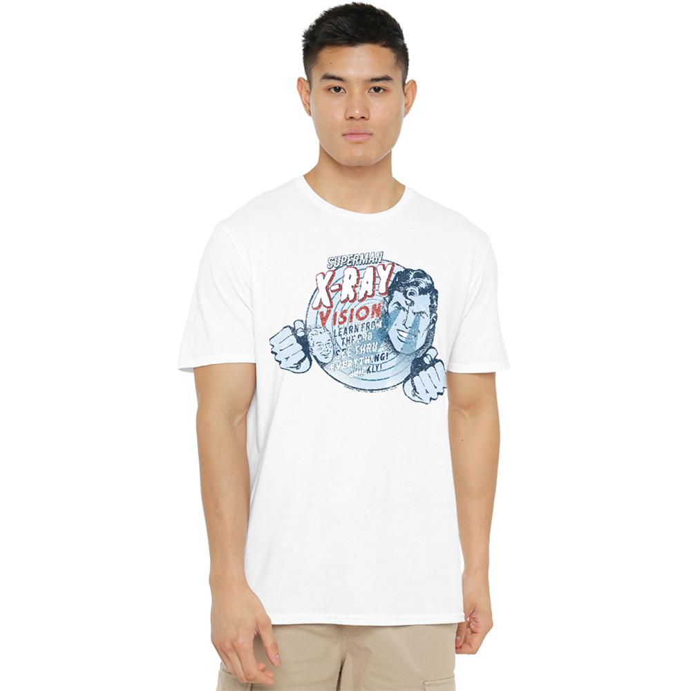 White - Lifestyle - Superman Unisex Adult Xray Vision Vintage T-Shirt