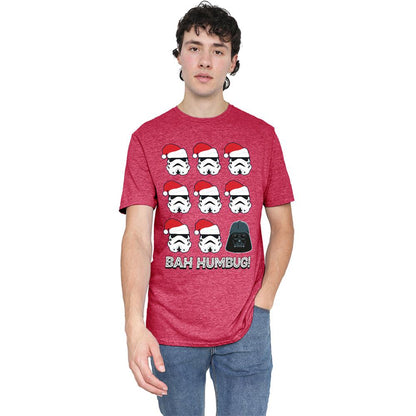 Red - Lifestyle - Star Wars Unisex Adult Empire Bah Humbug Polycotton T-Shirt