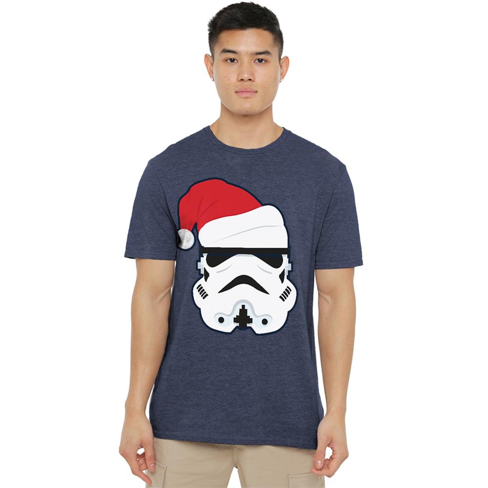 Navy - Lifestyle - Star Wars Unisex Adult Stormtrooper Santa Hat Christmas T-Shirt