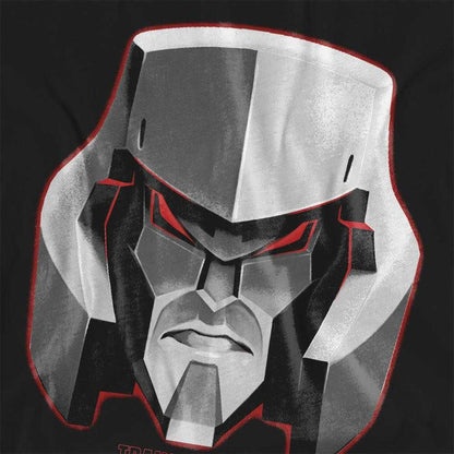 Black - Side - Transformers Womens-Ladies Megatron Big Face T-Shirt