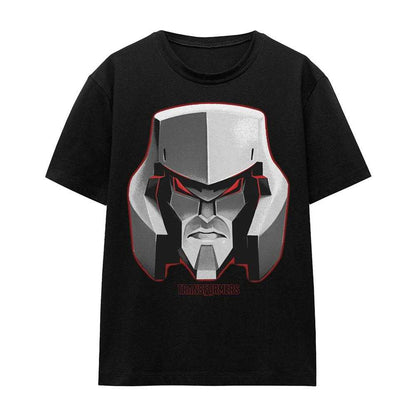 Black - Front - Transformers Womens-Ladies Megatron Big Face T-Shirt