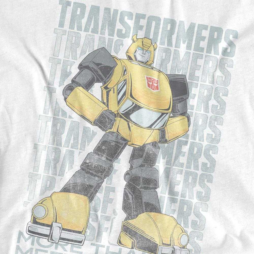 White - Side - Transformers Womens-Ladies Generations Autobot More Than Meets The Eye Bumblebee T-Shirt