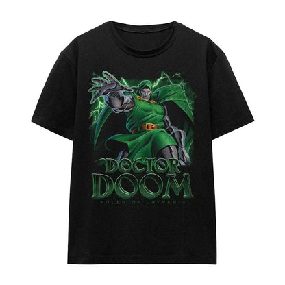 Black - Front - Marvel Womens-Ladies Ruler Of Latveria Doctor Doom T-Shirt
