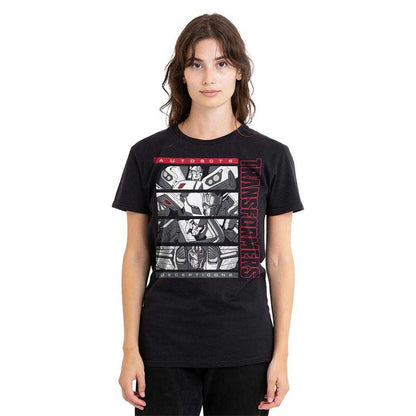 Black - Lifestyle - Transformers Womens-Ladies Generations Decepticons Autobots Boxed Logo T-Shirt