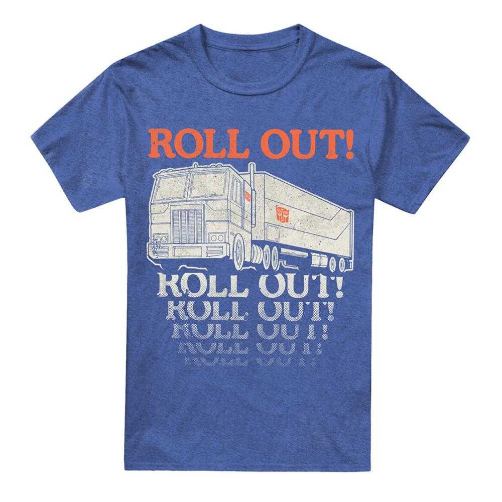 Royal Blue - Front - Transformers Unisex Adult Roll Out Optimus Prime Truck T-Shirt
