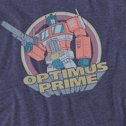 Navy - Side - Transformers Unisex Adult Generations Flea Market Heroic Autobot Optimus Prime T-Shirt