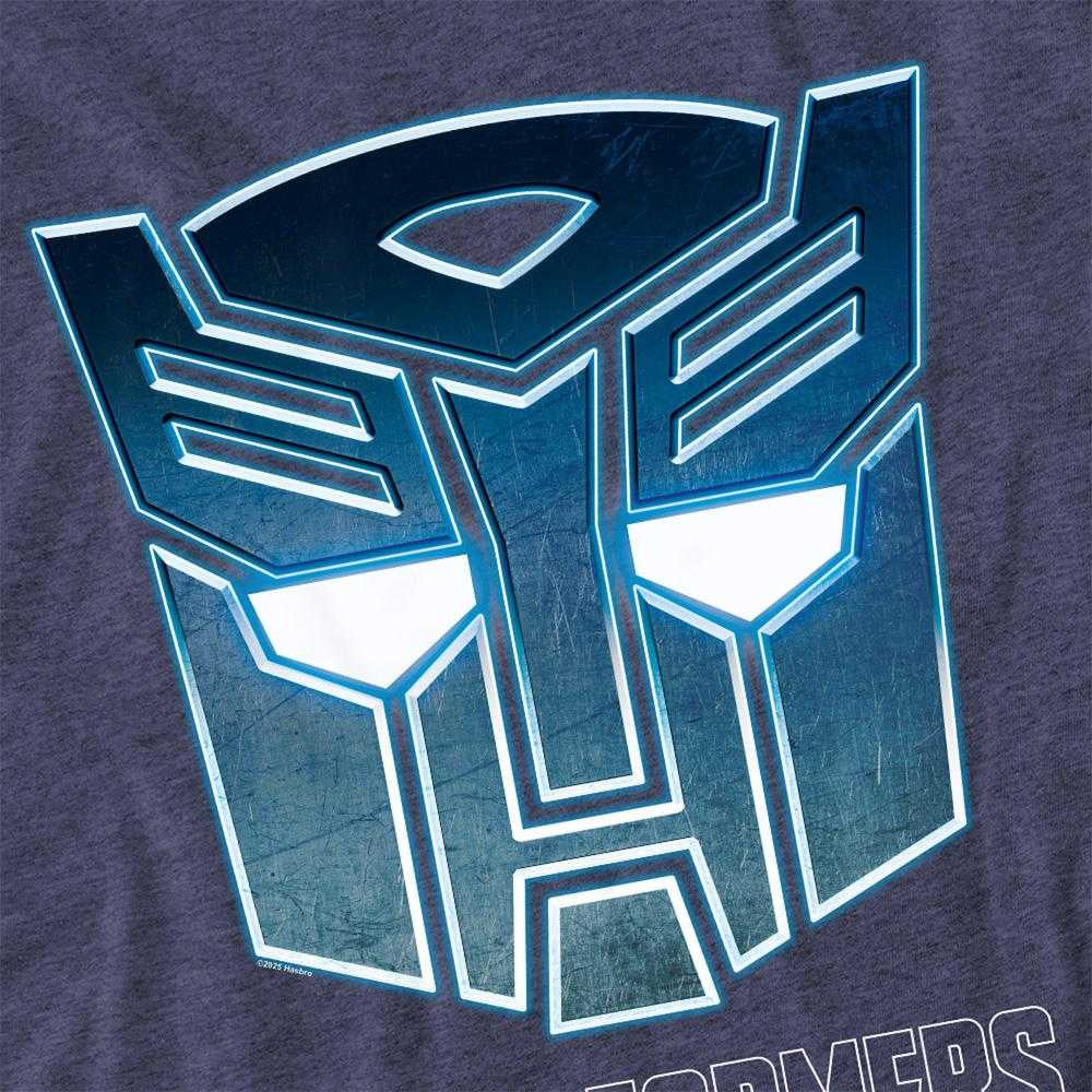 Navy - Side - Transformers Unisex Adult Generations Steel Autobot Icon Logo T-Shirt