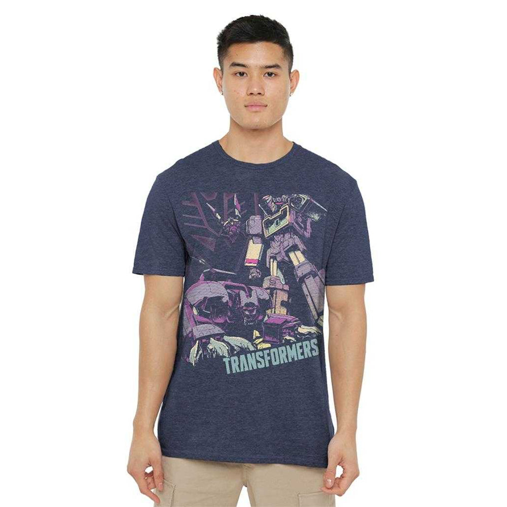 Navy - Lifestyle - Transformers Unisex Adult Generations Decepticon On The Hunt Soundwave T-Shirt