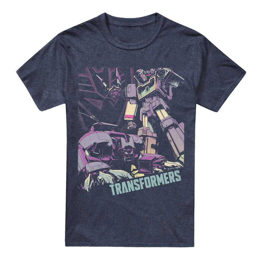Navy - Front - Transformers Unisex Adult Generations Decepticon On The Hunt Soundwave T-Shirt