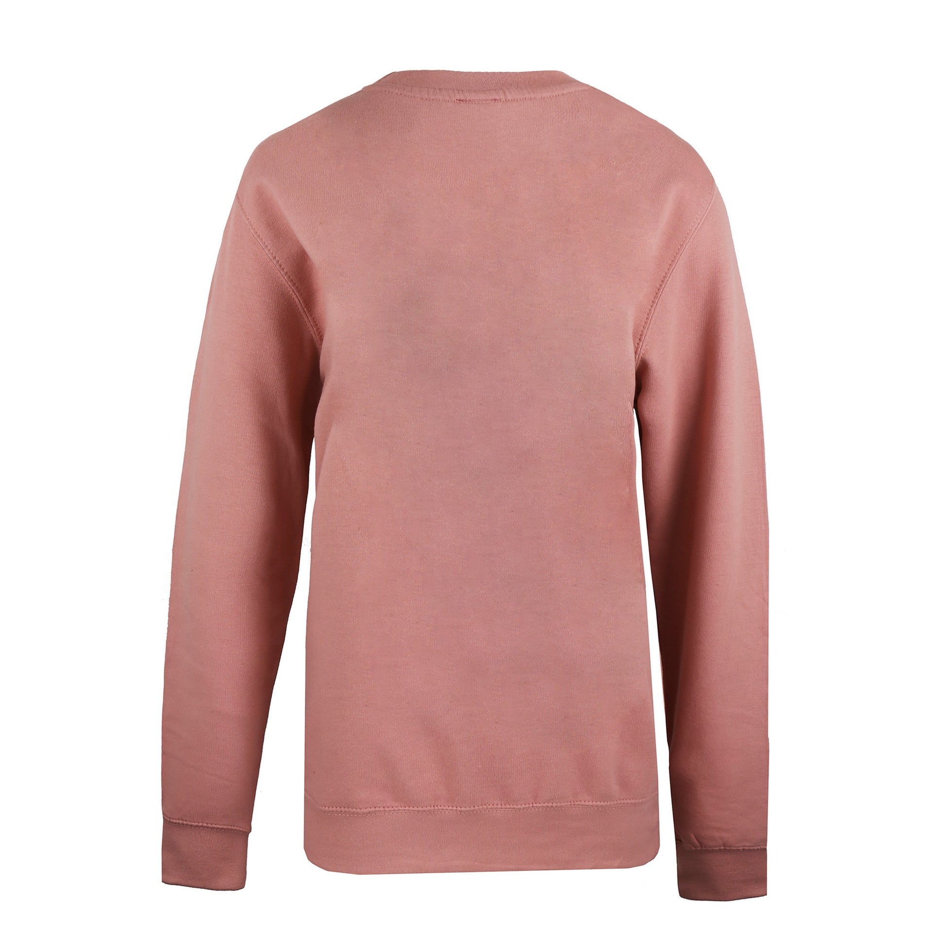Dusty Pink - Back - Disney Womens-Ladies Mickey Forward Sketch Crew Neck Sweatshirt