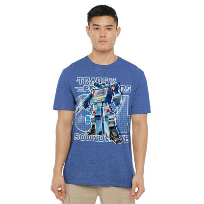 Royal Blue - Lifestyle - Transformers Unisex Adult Generations Retro Decepticon Soundwave T-Shirt