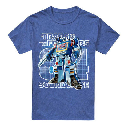 Royal Blue - Front - Transformers Unisex Adult Generations Retro Decepticon Soundwave T-Shirt