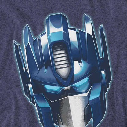 Navy - Side - Transformers Unisex Adult Generations Optimus Prime Face T-Shirt