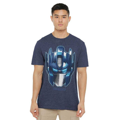 Navy - Lifestyle - Transformers Unisex Adult Generations Optimus Prime Face T-Shirt