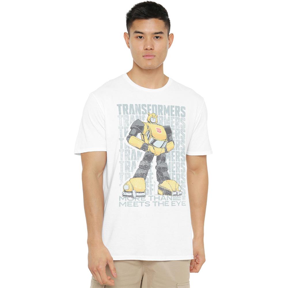 White - Lifestyle - Transformers Unisex Adult Generations Autobot More Than Meets The Eye Bumblebee T-Shirt